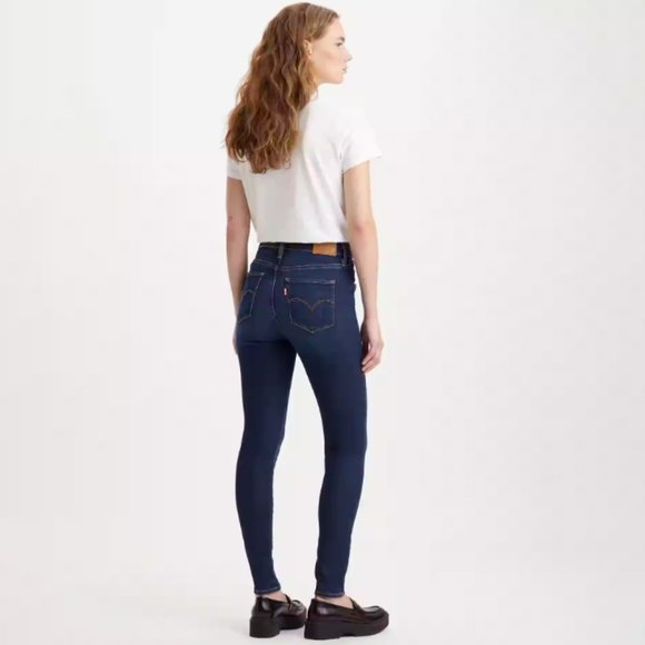 Levi's 👖 720 High Rise Super Skinny Jeans Size 31x30 Dark Wash - Picture 3 of 14